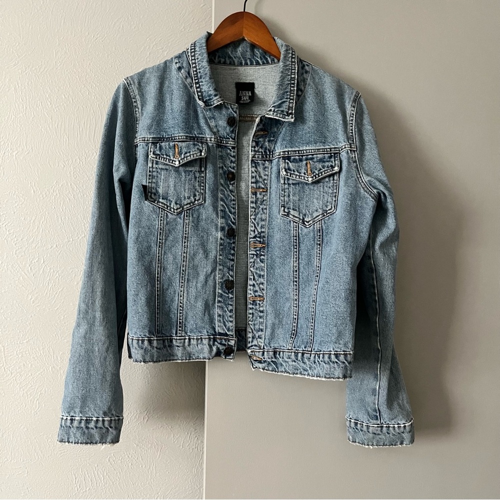Anna Sui Y2K Vintage Denim Trucker Jacket